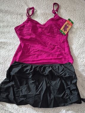 Sz 12 Christina 2 piece Skort Swimsuit